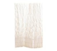 DESIGN DELIGHTS Bello PARAVENTO Wave 3 | 170x120 cm (HxP), Parete divisoria in Vimini | 3 Parti, Schermo, divisorio per Stanza di derivazione, salici Divisorio | Colore: Sbiancato