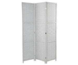 DESIGN DELIGHTS PARAVENT Bambu | 3 Pezzi, 170x120 cm, paravento in bambù, divisorio Pieghevole, Parete divisoria Indipendente | Colore: Grigio