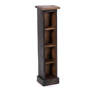 DESIGN DELIGHTS - Scaffale in legno di mogano, 76 x 15,5 x 16 cm (altezza x larghezza x profondità), con 4 scomparti, per CD