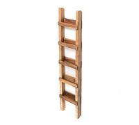 DESIGN DELIGHTS Scala Step 170 | legno di mogano, teak, 170 x 35 cm, 5 ripiani, scala per piante, scaffalatura, scaffalatura, scaffalatura, scaffalatura decorativa