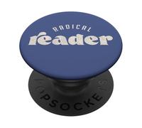 Design della dichiarazione letteraria del lettore radicale PopSockets PopGrip Adesivo