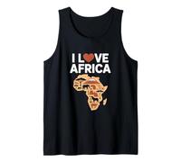 Design della Silhouette del continente Africano Canotta