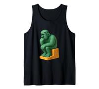 Design della statua di pensiero divertente - Stile meme di Internet Canotta