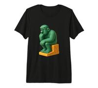Design della Statua di Pensiero Divertente - Stile Meme di Internet Maglietta Premium