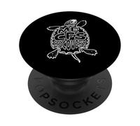 Design della tartaruga a stanchezza cronica per la consapevolezza ME CFS PopSockets PopGrip Adesivo