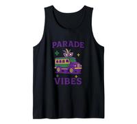 Design dell'autobus Parade Vibes Mardi Gras Canotta