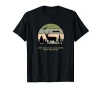 Design Di Caccia Alla Foresta, Cervo E Cinghiale Maglietta