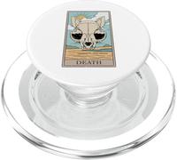Design di carte dei tarocchi della morte del gatto per un lettore di tarocchi PopSockets PopGrip per MagSafe