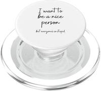 Design di citazioni sarcastiche - Voglio essere una brava PopSockets PopGrip per MagSafe