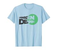 Design di Copenaghen Maglietta, Uomo, Celeste, 3XL