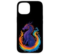 Design Di Fantasia Colorato Di Dragon Art Custodia per iPhone 15