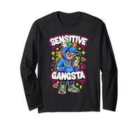 Design di gangster amanti degli animali, vibrazioni Maglia a Manica