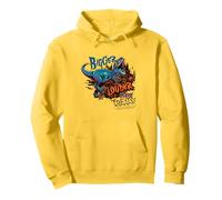 Design di Halloween con Scritta Bigger Louder More Jurassic Park Felpa con Cappuccio