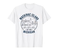 Design di Mackinac Island, nel Nord del Michigan Maglietta