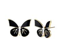 Design Di Nicchia, Stile Semplice E Fresco, Ago In Argento Orecchini A Farfalla Retrò, Orecchini Leggeri, Lussuosi E Versatili