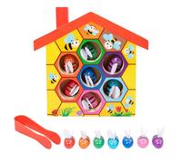 Design di precisione ' e 'alveare del gioco 'educazione del legno, puzzle del codice colore multifunzionale per una comunicazione profonda genitore-figlio | Migliora la capacità di
