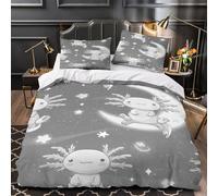Design di risate pazze copripiumino Biancheria da letto Set di 3 Pezzi stampa 3D con federa per cuscini con cerniera cartone animato Horror Set Di Copripiumino for adulti e ragazze King（220x240cm）