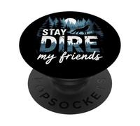 Design di scienze naturali Aenocyon Dirus per amanti dei lupi malvagi PopSockets PopGrip Adesivo