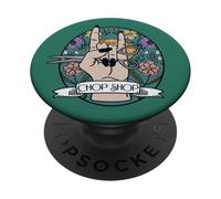 Design di scissori rocciose per capelli per il negozio PopSockets PopGrip Adesivo