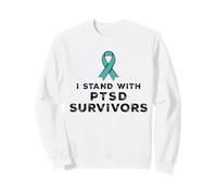 Design di Supporto per la sensibilizzazione dei sopravvissuti al Disturbo da Stress Post-traumatico I Stand with Felpa