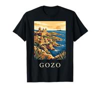 Design di Viaggio costiero mediterraneo a Gozo Malta Maglietta