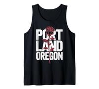 Design di Viaggio di Portland Oregon Rose City Canotta