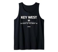 Design di Viaggio sull'isola di Key West Florida Coordinates Canotta