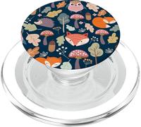 Design divertente carino bambini modello colorato volpe gufo riccio PopSockets PopGrip per MagSafe