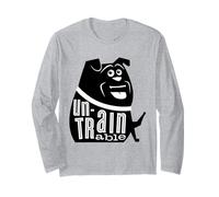 Design Divertente con Cane inaddestrabile Maglia a Manica