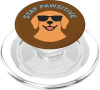 Design divertente con cane Stay Pawstive per gli amanti degli animali domestici PopSockets PopGrip per MagSafe
