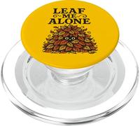 Design divertente con gattino "Leaf Me Alone" PopSockets PopGrip per MagSafe