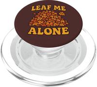 Design divertente con gattino "Leaf Me Alone" PopSockets PopGrip per MagSafe