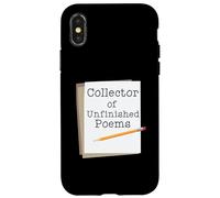 Design divertente con poesie e poesie per donne e ragazze Custodia per iPhone X/XS