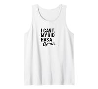Design Divertente con Scritta I Can't My Kid Has A Game Canotta