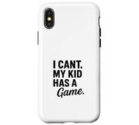 Design divertente con scritta "I Can't My Kid Has A Game" Custodia per iPhone X/XS
