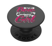 Design divertente con scritta "I'm A Bow Kind Of Girl" PopSockets PopGrip Adesivo