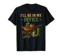 Design divertente con scritta in inglese "I'll Be In My Office" Maglietta
