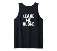 Design Divertente con Scritta Leave Me Alone Canotta
