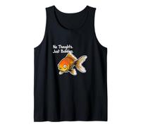 Design Divertente con Scritta No Thoughts Just Bubbles Canotta