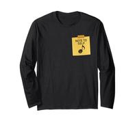 Design Divertente con Scritta Note to Self Fun Maglia a Manica