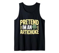 Design Divertente con Scritta Pretend IM An Artichoke Canotta
