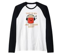 Design Divertente con Scritta This Is My Jam Session Maglia con Maniche Raglan