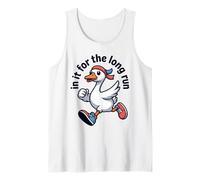 Design Divertente da Jogging in It for The Long Run Goose Running Canotta