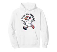 Design Divertente da Jogging in It for The Long Run Goose Running Felpa con Cappuccio