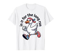 Design Divertente da Jogging in It for The Long Run Goose Running Maglietta