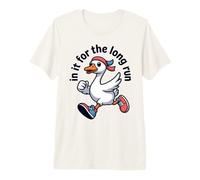 Design Divertente da Jogging in It for The Long Run Goose Running Maglietta Premium