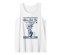 Design Divertente del Motociclo in Gomma Lato su Lato Lucido Canotta