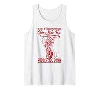 Design Divertente del Motociclo in Gomma Lato su Lato Lucido Canotta