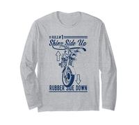 Design Divertente del Motociclo in Gomma Lato su Lato Lucido Maglia a Manica