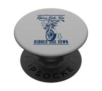 Design divertente del motociclo in gomma lato su lato lucido PopSockets PopGrip Adesivo